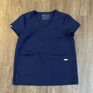 Figs navy blue scrub top